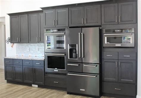 black stainless steel with black cabinets|black stainless steel color cabinets.